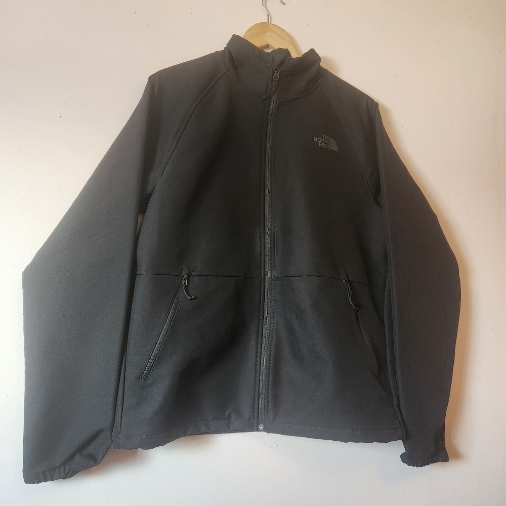 The North Face Camden Soft Shell Jacket Mens M Black WindWall Full Zip Gorpcore